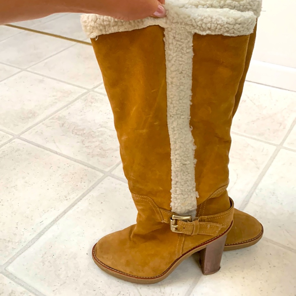 Camel Leather Michael Kors boot